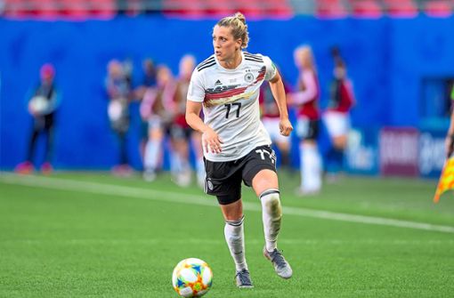 47 Mal trug Verena Schweers in ihrer Karriere, die beim SC Kappel angefangen hat, das DFB-Dress. Nach ihrem Karriereende 2020 will es die 33-Jährige nun noch mal wissen und arbeitet derzeit an ihrer Rückkehr in den Profifußball. Foto: Eibner