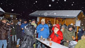 Wintermarkt in Waldmössingen: Wetter macht Händlern zu schaffen