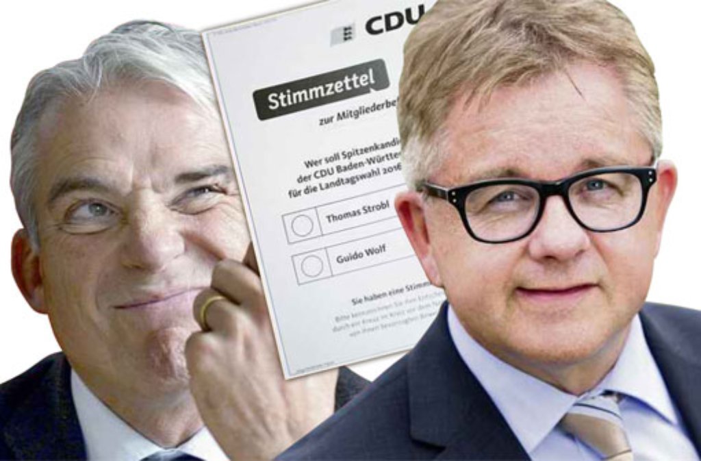 Einer wird gewinnen: Wird Thomas Strobl (links) oder Guido Wolf Spitzenkandidat der CDU?