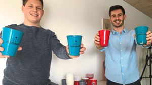 Brüder entwerfen nachhaltige Trinkbecher für Partys