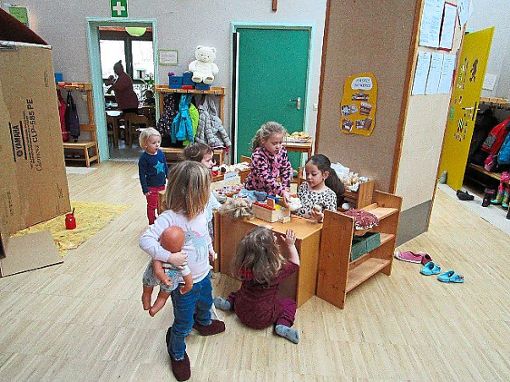 Die Kinder des städtischen Kindergartens haben zusammen das Städtle nachgebaut.  In diesem Jahr feiert die Einrichtung ihr  25-jähriges Bestehen. Foto: Kindergarten Foto: Schwarzwälder Bote