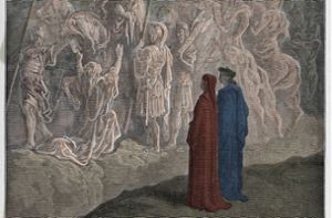 Kunstbetrachtung läutert die Seele – ist aber ziemlich anstrengend: Illustration zum Canto 10 des Purgatorio von Gustave Doré. Foto: imago/Leemage/imago stock&people