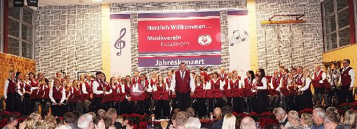 Der Musikverein Nusplingen sorgte beim Herbstkonzert für gute Unterhaltung. Dabei erklangen auch einige hervorragende Soli. Foto: Klaiber Foto: Schwarzwälder-Bote