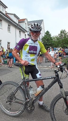Der 73-Jährige Klaus Feist hat den Bike Marathon gemeistert. Foto: Zahner