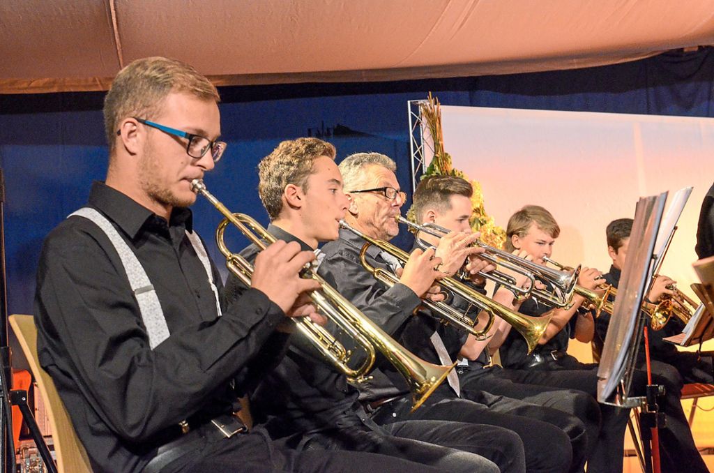 Auch ein Auftritt der Black-Forest Brassband Altensteig gehörte zum Programm.