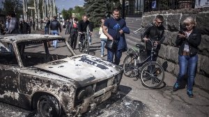 Die Ostukraine versinkt in der Gewalt