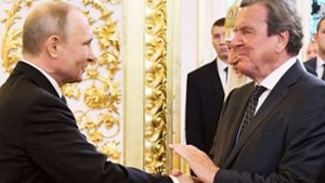Schröder zu Gesprächen mit Putin in Moskau