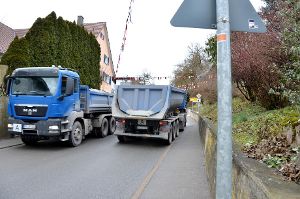 Jede Menge Lastwagen sind auf Epfendorfer Gemarkung unterwegs. Foto: Archiv: Zeger