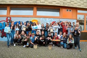 Eine Schülergruppe aus Finnland besucht  die Realschule Althengstett.  Foto: Bausch Foto: Schwarzwälder Bote
