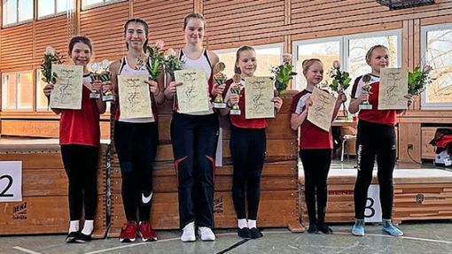 Die erfolgreichen Sportlerinnen des SV Lauffen Foto: Ulrika Fussnegger