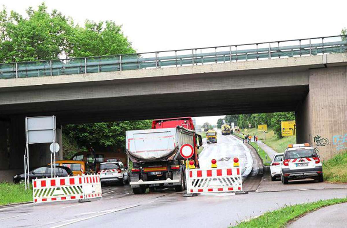 In Bisingen muss man sich auf weitere Straßen-Vollsperrungen einstellen. Foto: Kauffmann