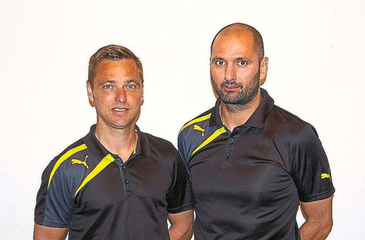 Reiner Heitz (links) und Dirk Wagner sind nicht mehr beim FSV Altdorf als Trainer tätig. Foto: Verein