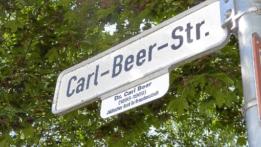 Nach dem jüdischen Arzt Carl Beer ist eine Straße benannt. Foto: Alt Foto: Schwarzwälder-Bote