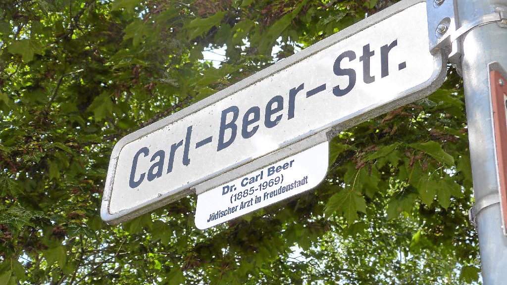 Nach dem jüdischen Arzt Carl Beer ist eine Straße benannt. Foto: Alt
