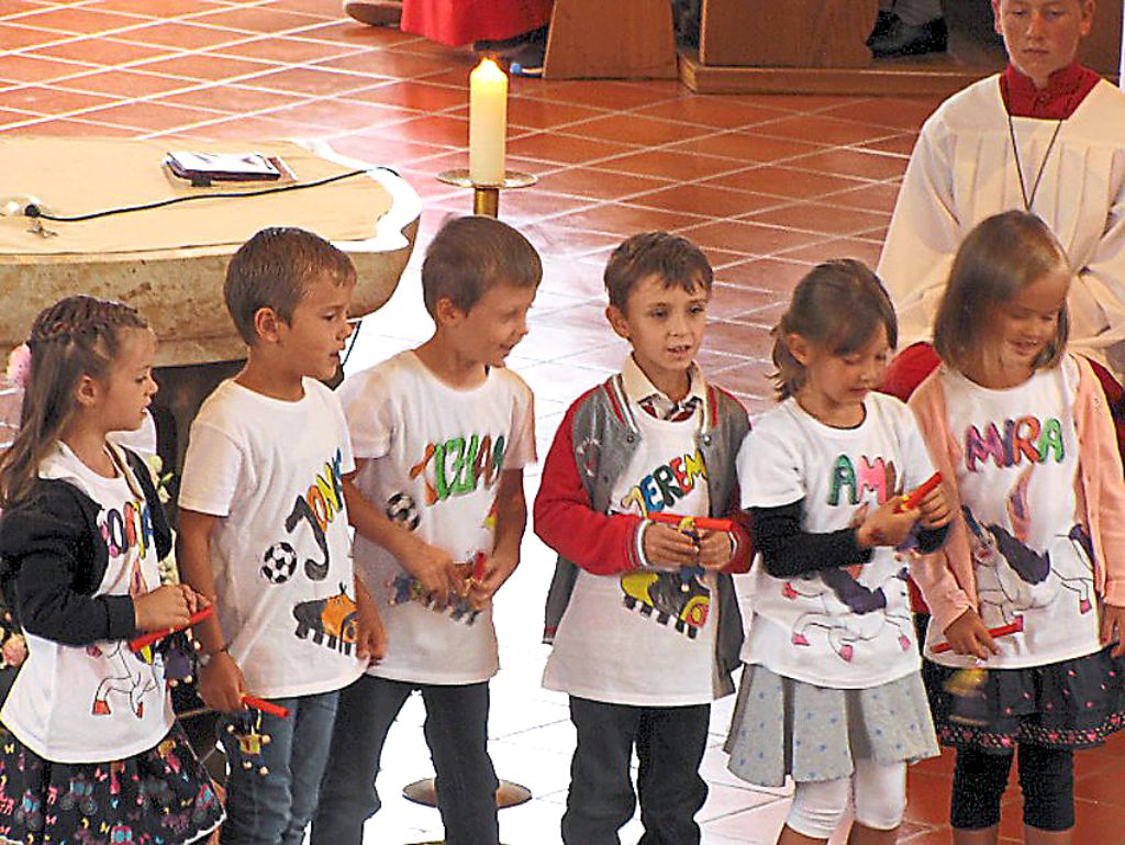 Mit einem Gottesdienst verabschiedet der katholische Kindergarten Arche Noah in Riedböhringen die Vorschulkinder.