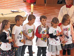 Mit einem Gottesdienst verabschiedet der katholische Kindergarten Arche Noah in Riedböhringen die Vorschulkinder. Foto: Schwarzwälder-Bote