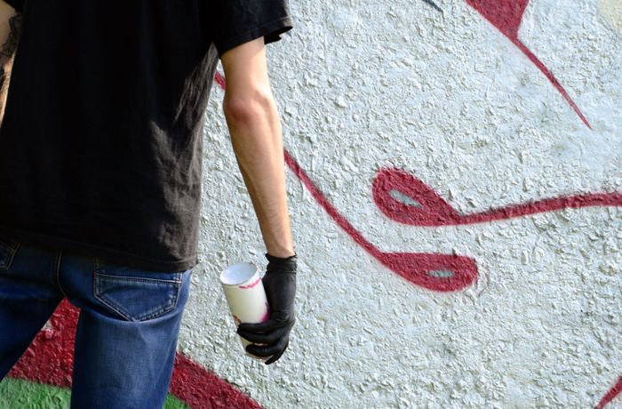 Sprayer in Rottweil: Graffiti auf  Schulgelände