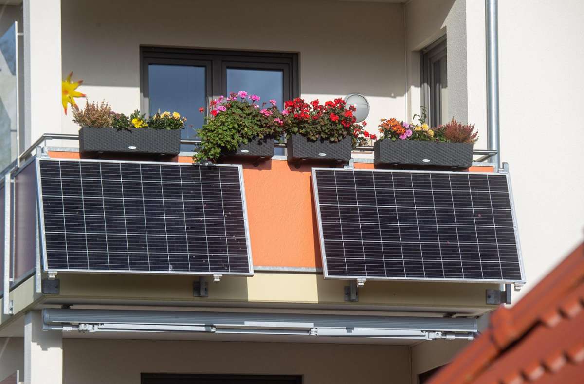 Energiewende in Rottweil: Grüne wollen Förderung für Balkon-Photovoltaikanlagen