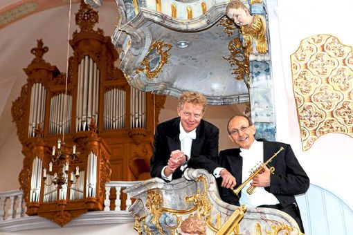 Paul Theis und Bernhard Kratzer spielen ein Trompen- und Orgelkonzert im Weggentalkirchle. Foto: privat Foto: Schwarzwälder Bote