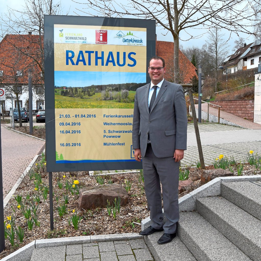 Bürgermeister Andreas Braun geht im Interview auf die geplanten Vorhaben und Herausforderungen für die Gemeinde ein.  Foto: Graf Foto: Schwarzwälder-Bote