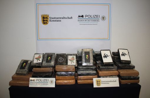 Über 233 Kilo Kokain und über 50 Kilo Cannabis mit einem Straßenverkaufswert von mindestens 50 Millionen Euro sind beschlagnahmt worden. Foto: Polizeipräsidium Konstanz