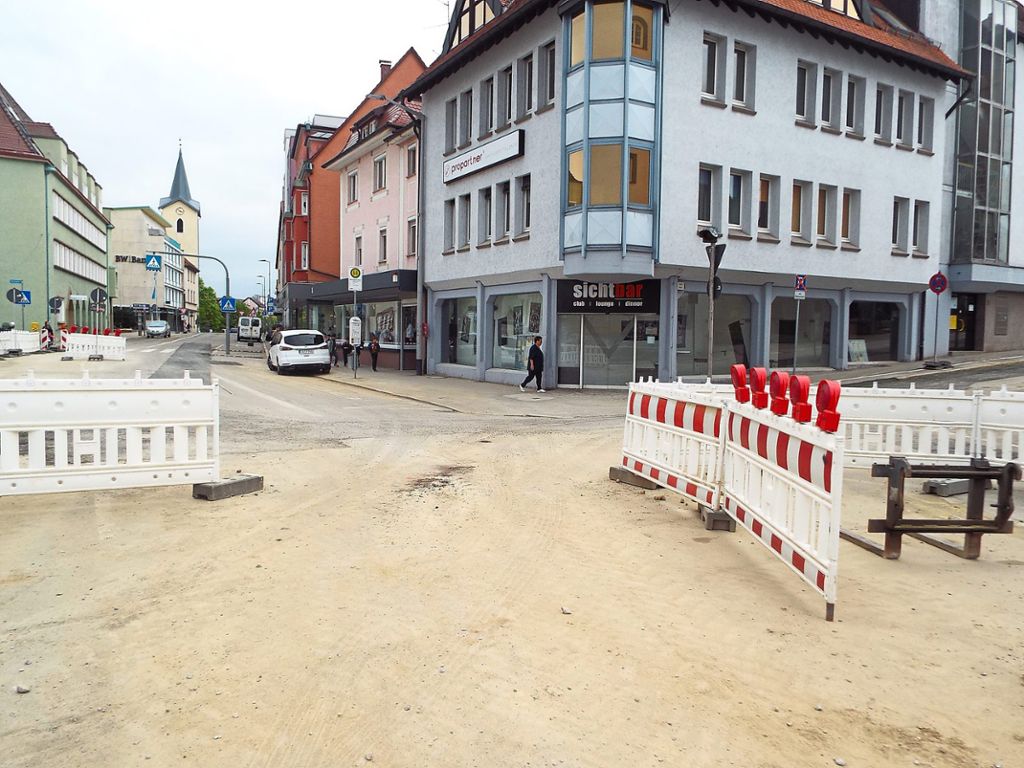 Der Umbau des Marktplatzes verzögert sich. Foto: Riesterer