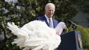 Bei der Rede von Joe Biden auf dem Rasen des Weißen Hauses. Foto: dpa/Susan Walsh