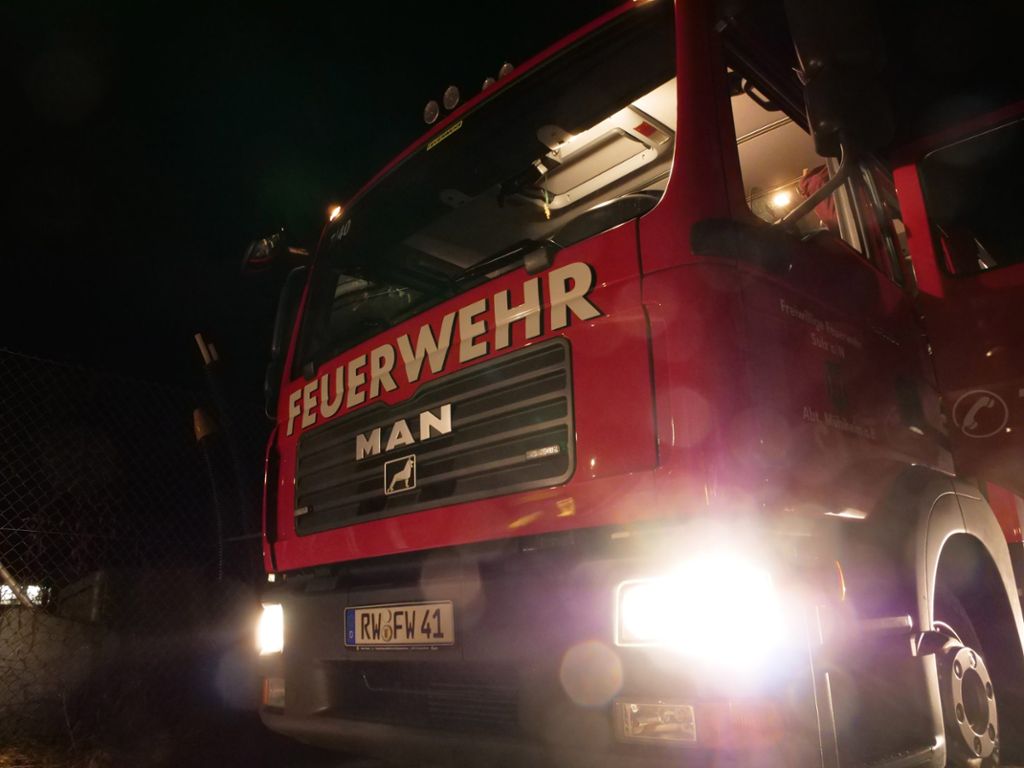 Fehlalarm in Mühlheim - die Feuerwehr konnte schnell wieder abziehen. Foto: Heidepriem
