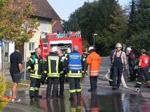 Die Feuerwehr hat am Sonntagnachmittag einen Zimmerbrand in Nordstetten gelöscht. Foto: Hellstern