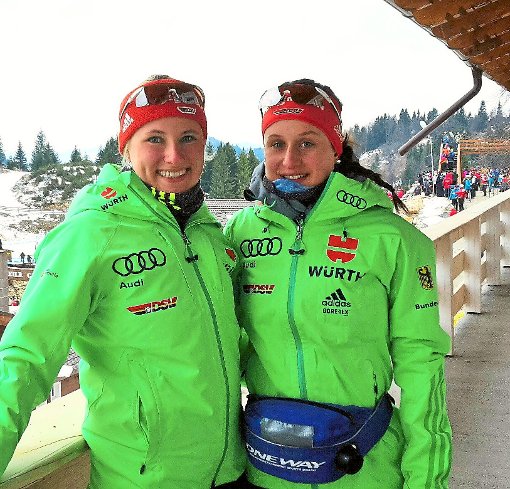 Strahlend bei der Junioren-Weltmeisterschaft: Janina Hettich (links) und Christin Maier. Foto: Schwarzwälder-Bote