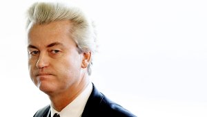 Geert Wilders spricht bei Kundgebung im April