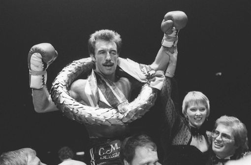 René Weller mit Siegerkranz im Jahr 1983. Foto: Imago/Sven Simon