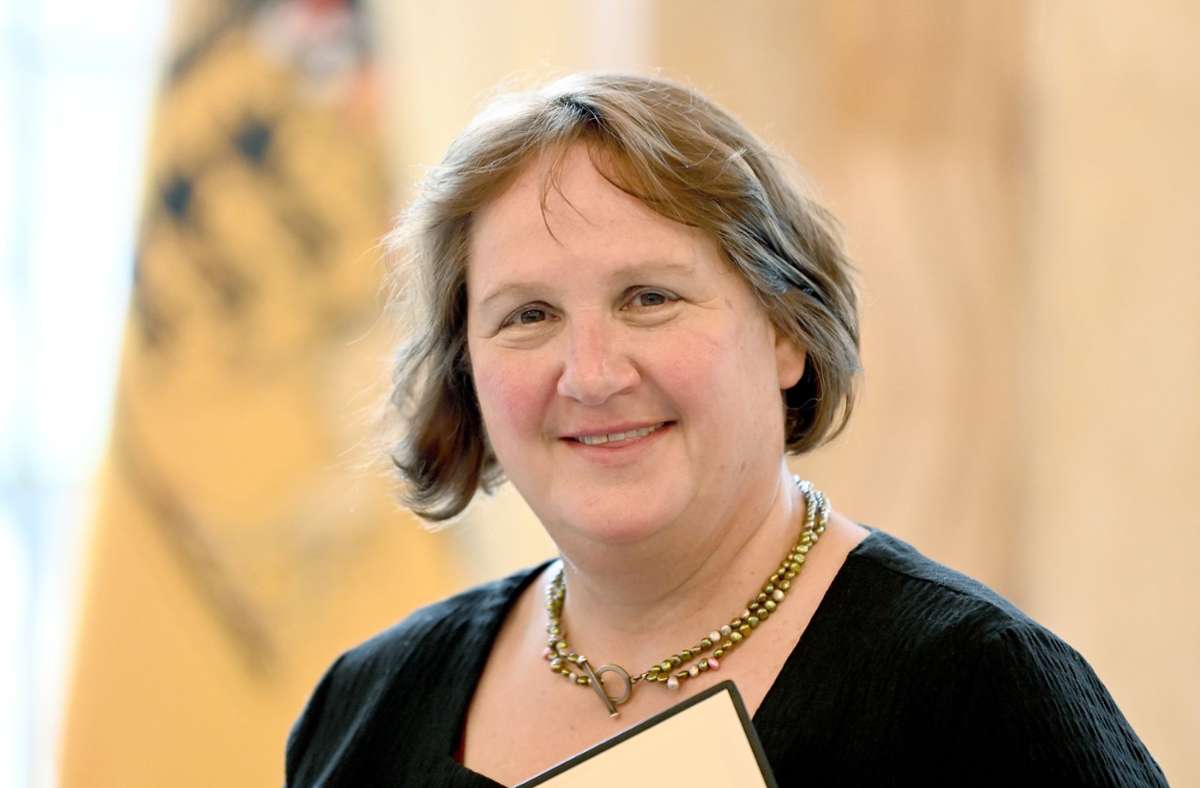 Die neue Kultusministerin: Theresa Schopper (Grüne) Foto: dpa/Bernd Weissbrod