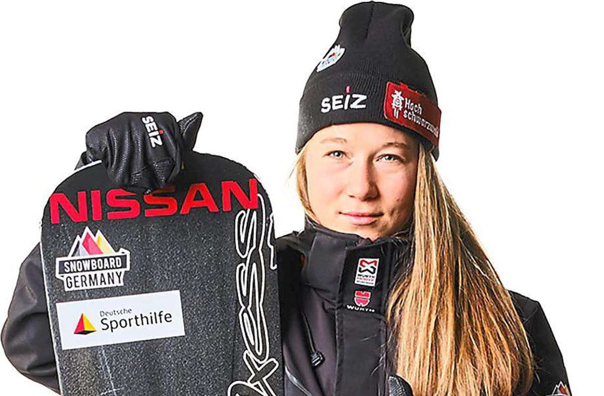 Snowboardcrosserin Jana Fischer aus Bräunlingen belegte auf der Reiteralm den guten achten Platz. Foto: Snowboard Germany