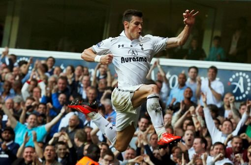Der Wechsel von Fußball-Star Gareth Bale zu Real Madrid ist nach Informationen des TV-Senders Sky Sport News HD perfekt. Die Ablösesumme des 24-Jährigen von Tottenham Hotspur soll 91 Millionen Euro betragen. Hinzu komme noch eine Erfolgsprämie von acht Millionen Euro. Foto: dpa
