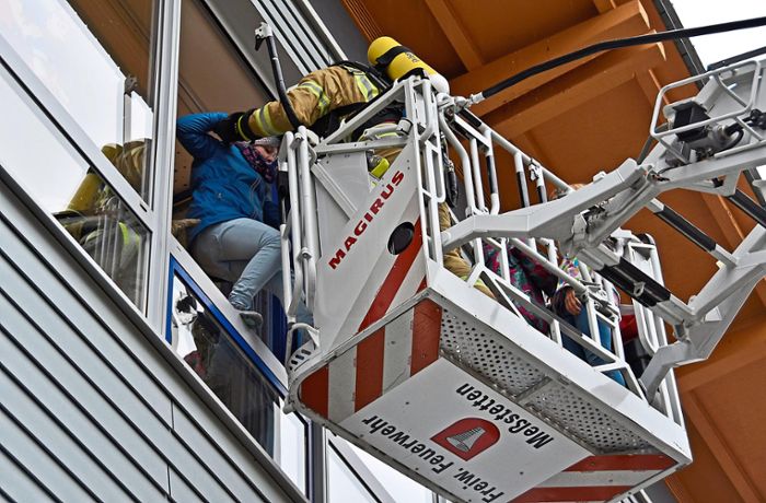 Burgschule Meßstetten: Der Besuch der Feuerwehr war unangekündigt