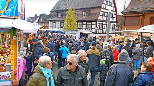 Volksfeststimmung: Tausende von Besuchern haben am Wochenende den 568. Katharinenmarkt besucht. Foto: Dach