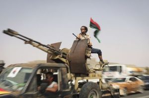 Die libyschen Rebellen stehen vor der letzten Gaddafi-Hochburg Ben Walid. Foto: AP