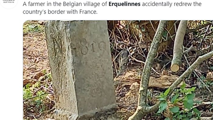 Ein belgischer Bauer lässt Frankreich schrumpfen