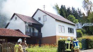 Brand in Margrethausen: 88-Jähriger verletzt
