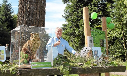 Im September 2012 wurde der Wildkatzen-Walderlebnispfad vor zahlreichem Publikum eröffnet. Dank an alle Unterstützer sprach Bürgermeister Norbert Mai aus.  Foto: Archiv Foto: Schwarzwälder-Bote
