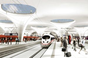 Der neue Stuttgarter Hauptbahnhof. Foto: Visualisierung: Aldinger & Wolf