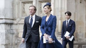 Lady Gabriella Windsor und ihr Mann Thomas Kingston beim Gedenkgottesdienst für Prinz Philip im Jahr 2022. Foto: IMAGO/Starface/IMAGO/Papixs / Starface