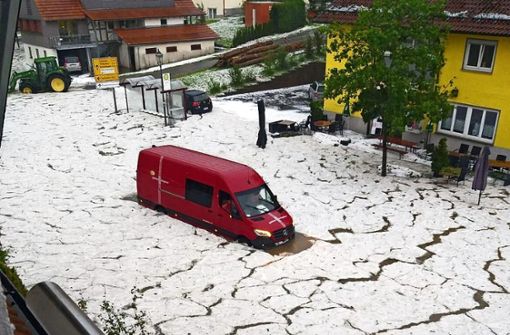 Der Starkregen im Sommer 2021 in Bösingen ist vielen Menschen noch in Erinnerung. Foto: Klemm