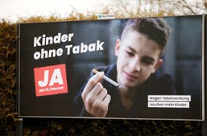 Die Tabakwerbung muss in der Schweiz weiter eingeschränkt werden (Archivbild). Foto: imago images/Geisser/MANUEL GEISSER