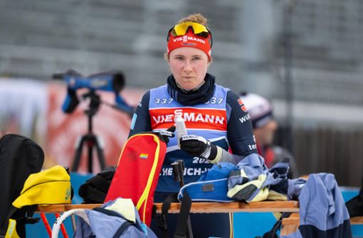Packt Janina Hettich-Walz ihre Biathlon-Utensilien auch bei der Heim-WM in Oberhof aus? Dafür spricht nach Antholz vieles. Foto: Sven Hoppe