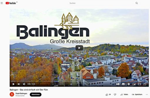 Der Imagefilm der Stadt Balingen wurde neu geschnitten. Die Sequenzen, in denen zwei Balinger Frauen zu Wort kommen, wurden ersetzt. Foto: Screenshot Youtube/Stadt Balingen