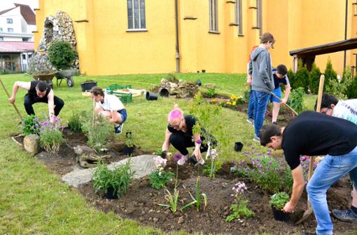 Bei der 72-Stunden-Aktion 2019 hat die Jugendgruppe einen Insektengarten angelegt. Foto: Koch