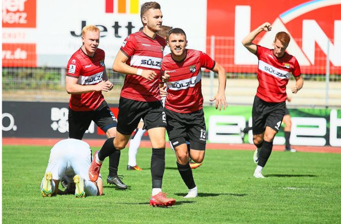 Fußball Regionalliga Südwest: Diesmal hat Balingen das bessere Ende für sich