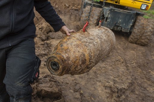 Die Bombe, die am Montag in Böblingen gefunden wurde, ist 250 Kilo schwer - genauso schwer wie die, die im November in Feuerbach entdeckt wurde (Foto).  Foto: www.7aktuell.de | Frank Herlinger